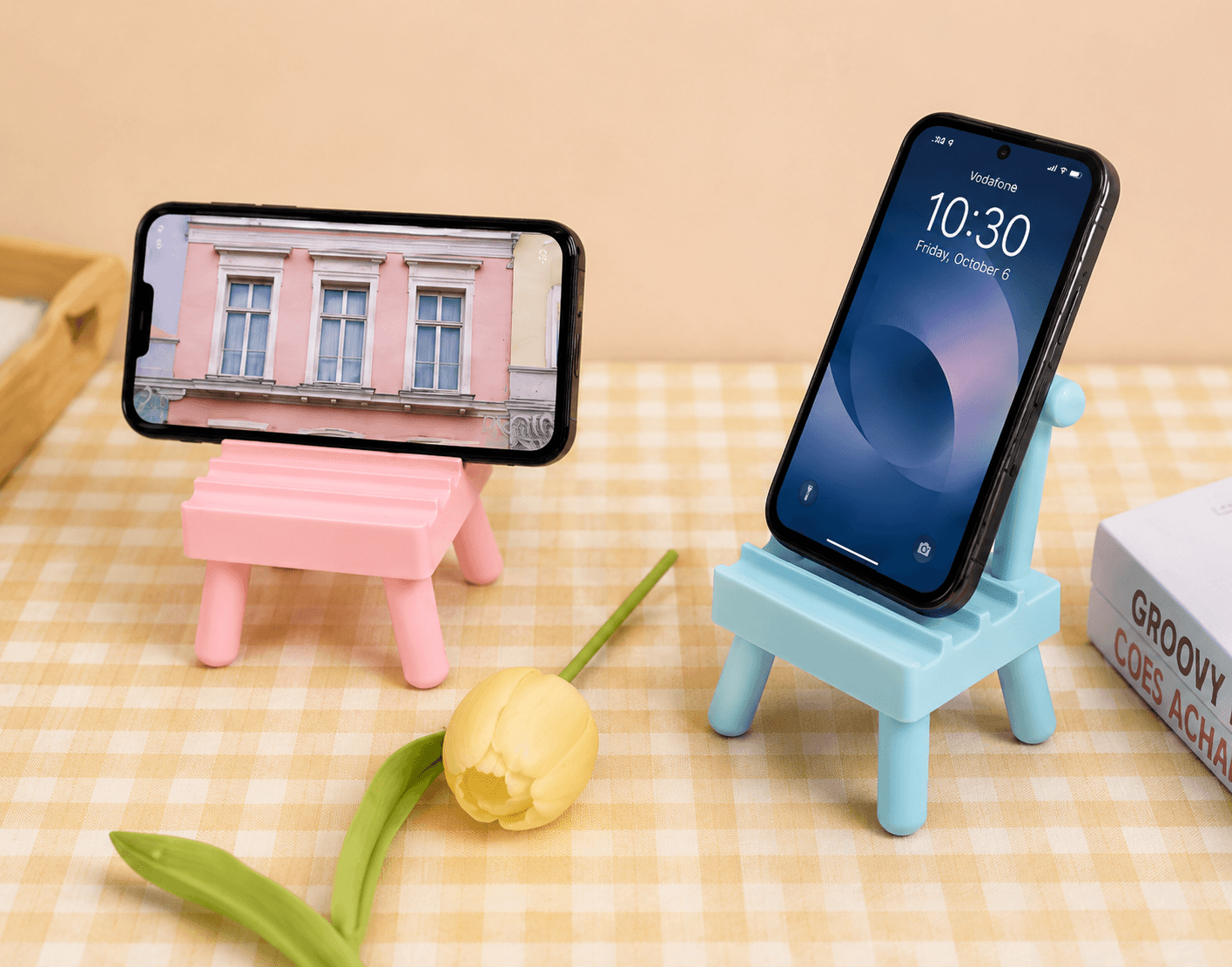 Mini Chair Phone Stand – Cute 3D Printed Mobile Holder for Desk & Bedside 2