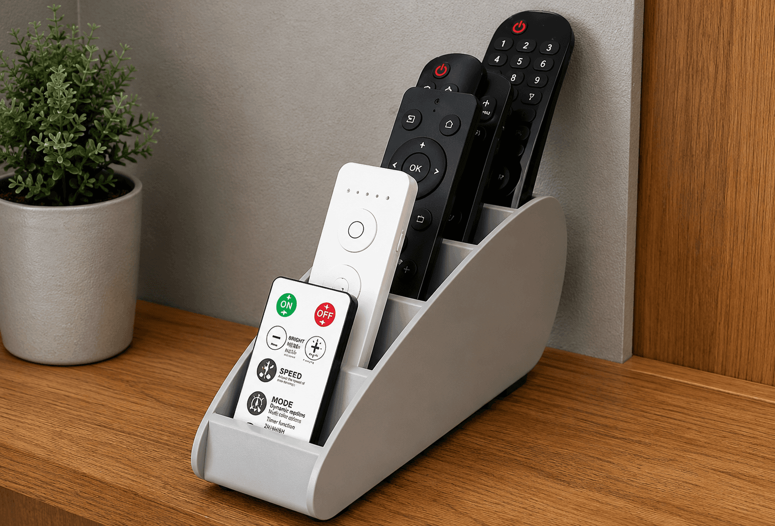 Remote Control Organizer – 3D Printed TV Remote Holder for Living Room & Office 5