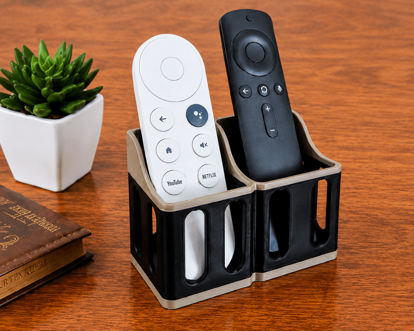 Dual Desk Organizer – 3D Printed Remote Control & Pen Holder 2